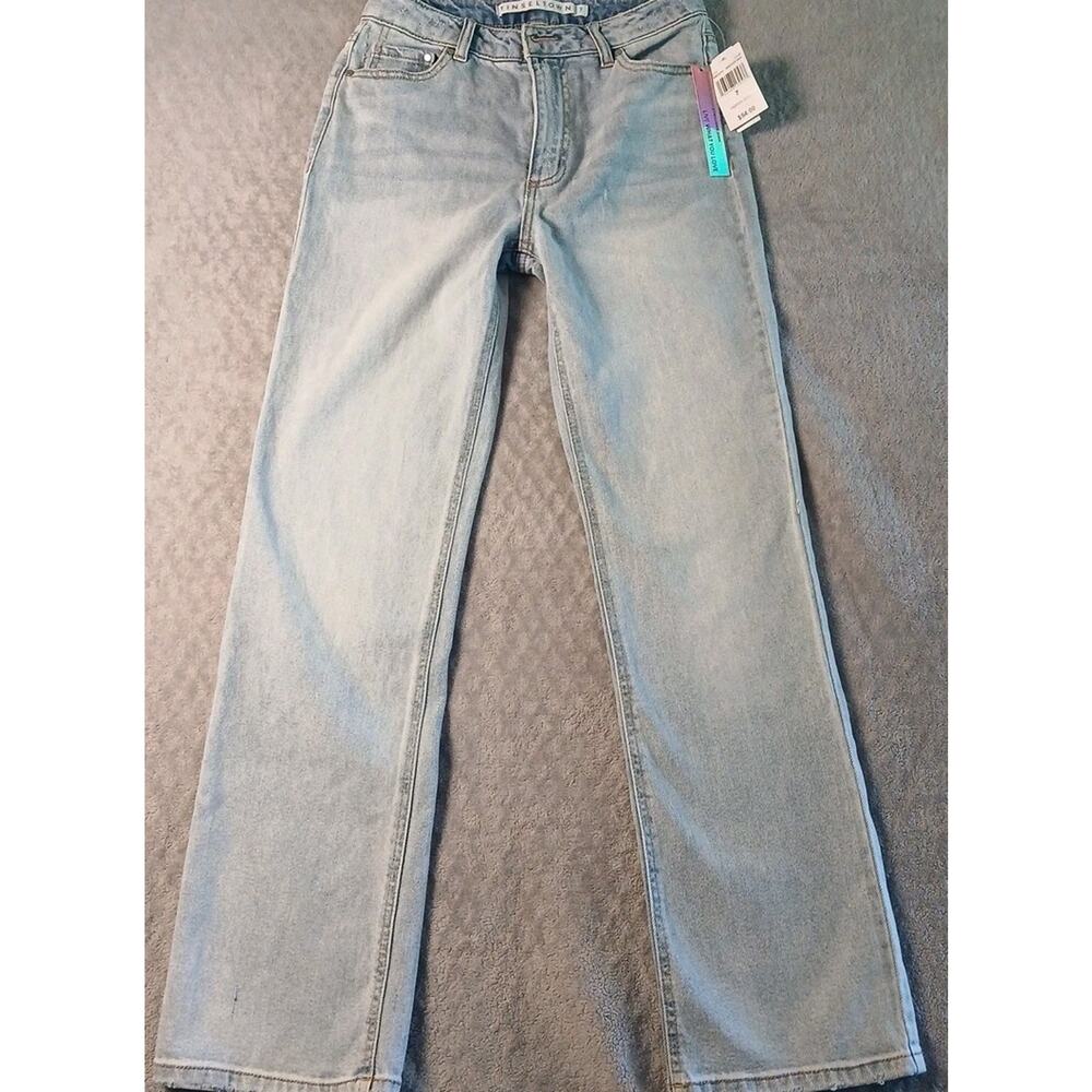 Tinseltown Distressed Light Wash Denim Jeans Size 7 NWT